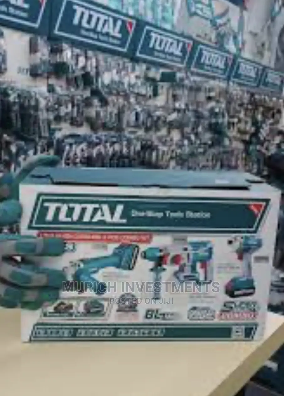 Total 3pcs Cordless 20v Li-Ion Brushless Combo Kit Set