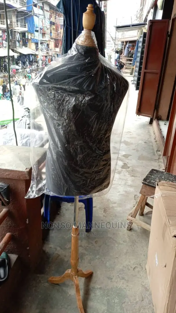 Male Quality Dressform With Wooden Tripod Leg
