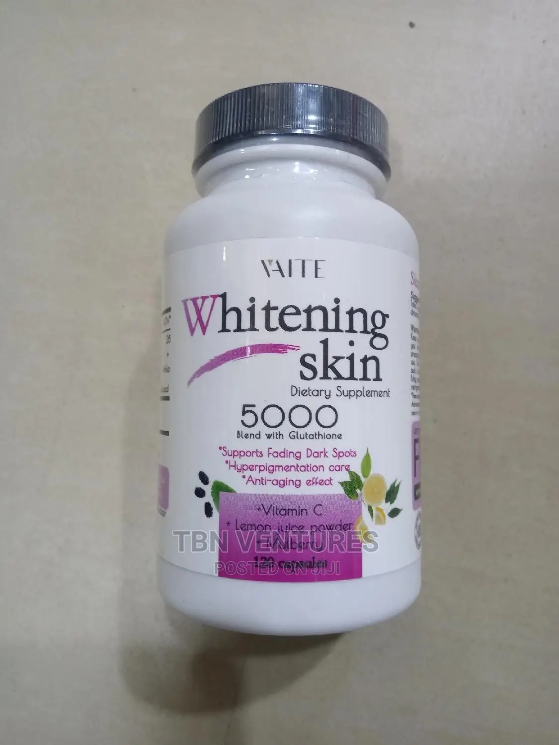 Vaite Whitening Skin 5000 Glutathione Supplement 120capsl
