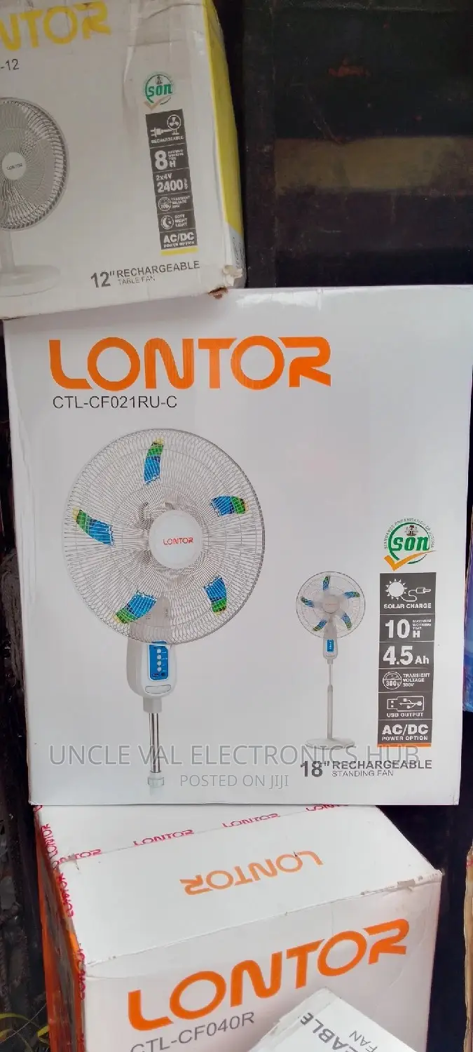 Lontor Rechargeable 18" Fan