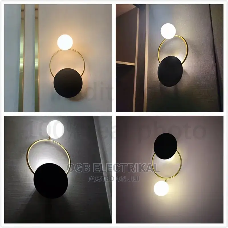 Modern Indoor Golden Wall Lamp