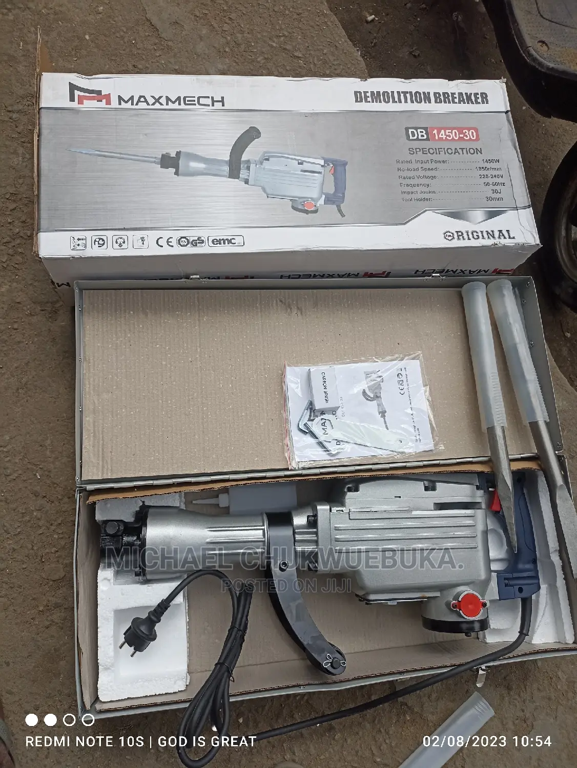 Maxmech Demolishing Breaker 1450w