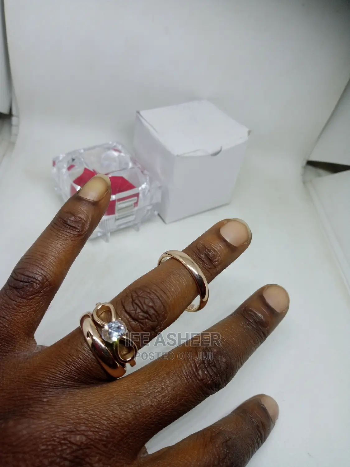 Rose Gold Set Of Wedding Ring 03