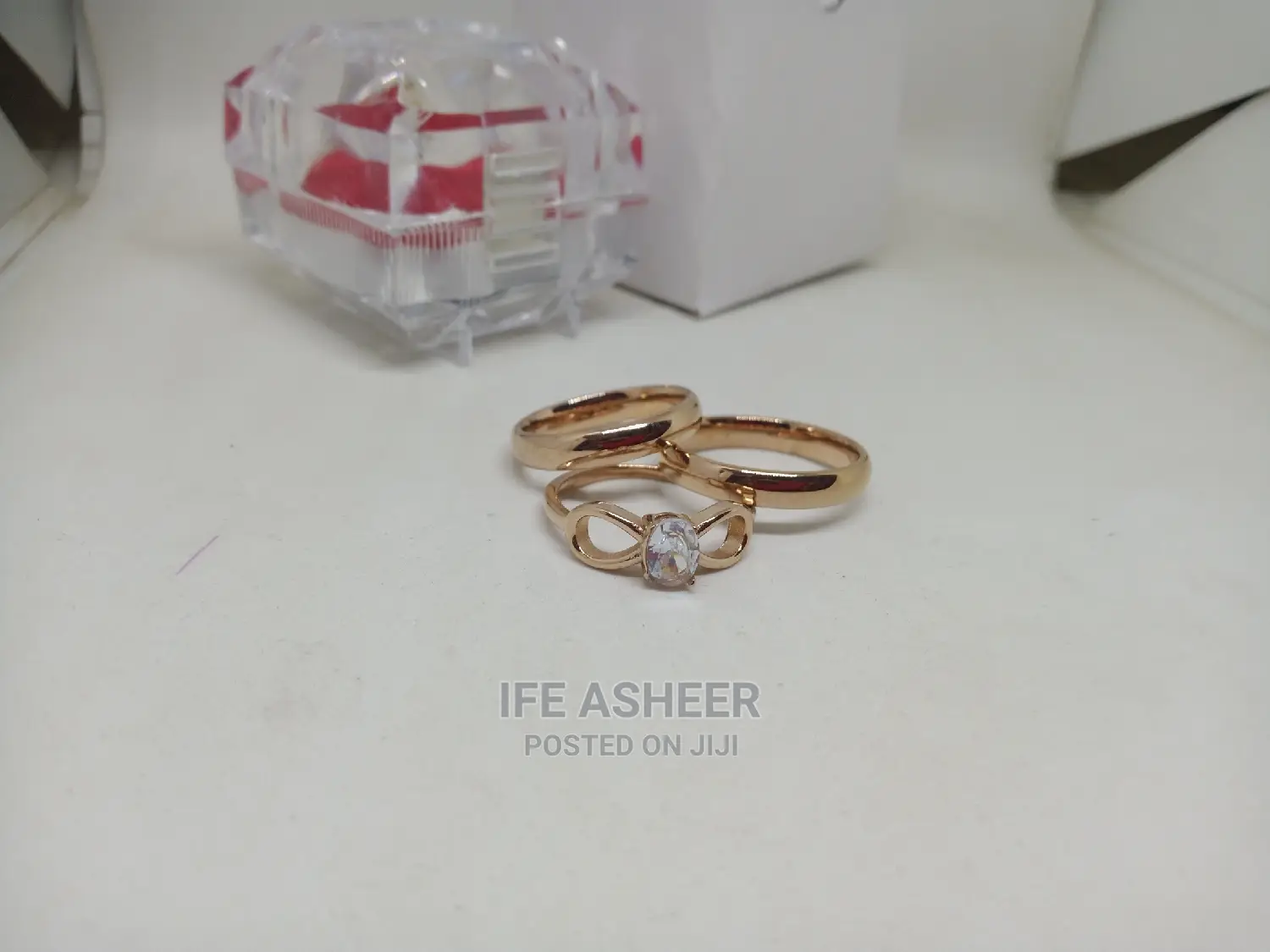 Rose Gold Set Of Wedding Ring 03