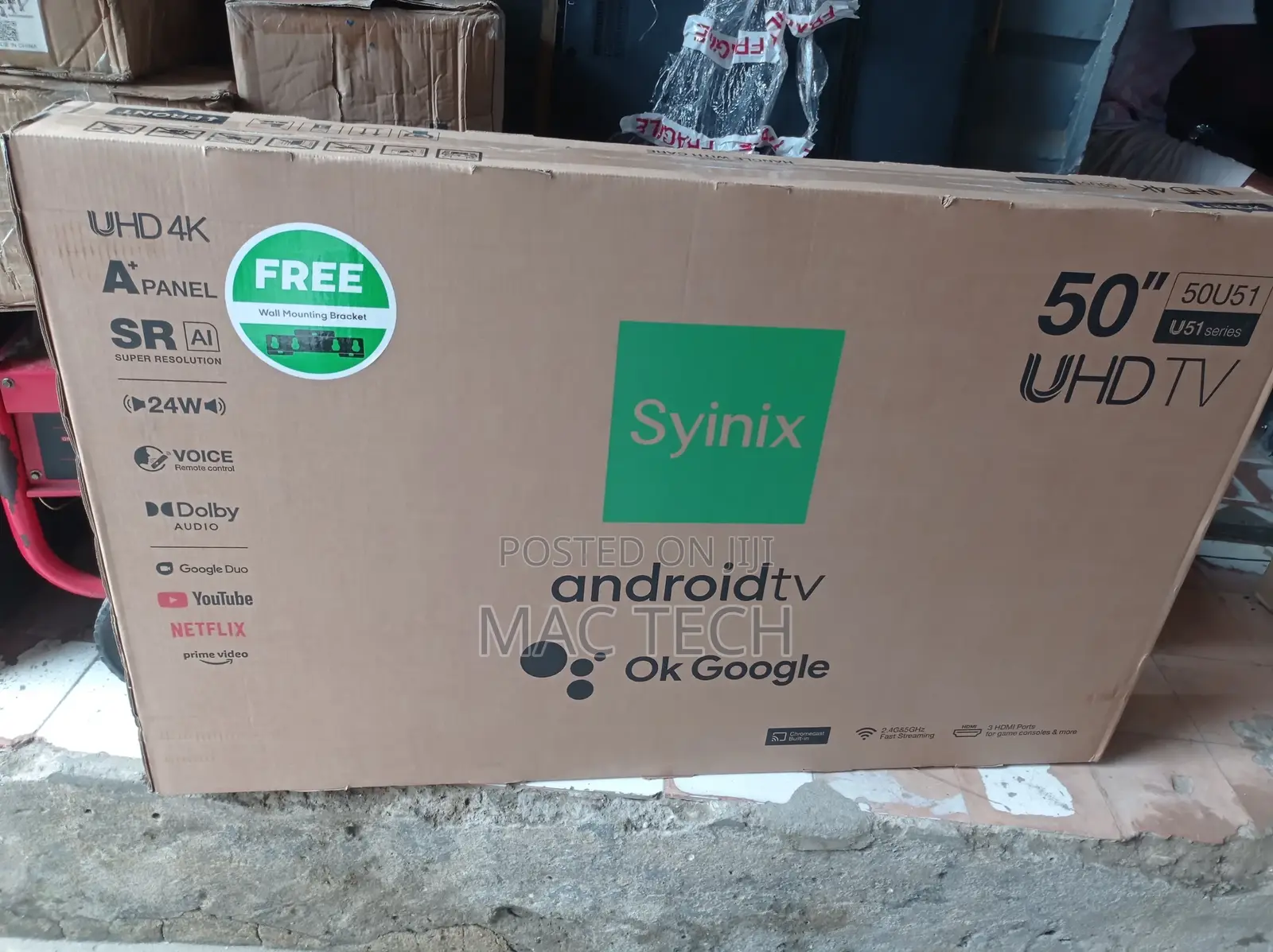 50 Inches Syinix Android Tv