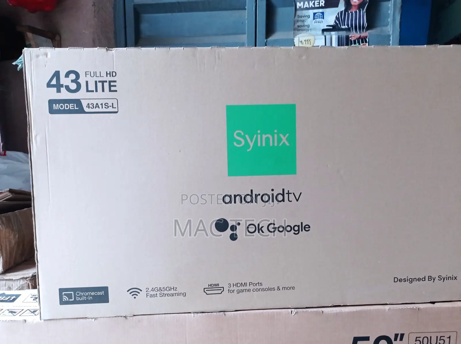 Syinix 43 Inches Android Tv