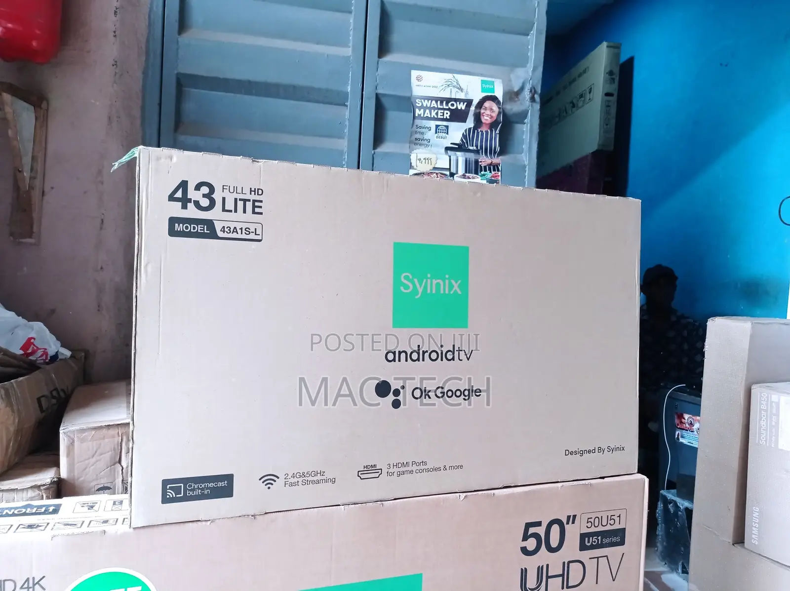 Syinix 43 Inches Android Tv.