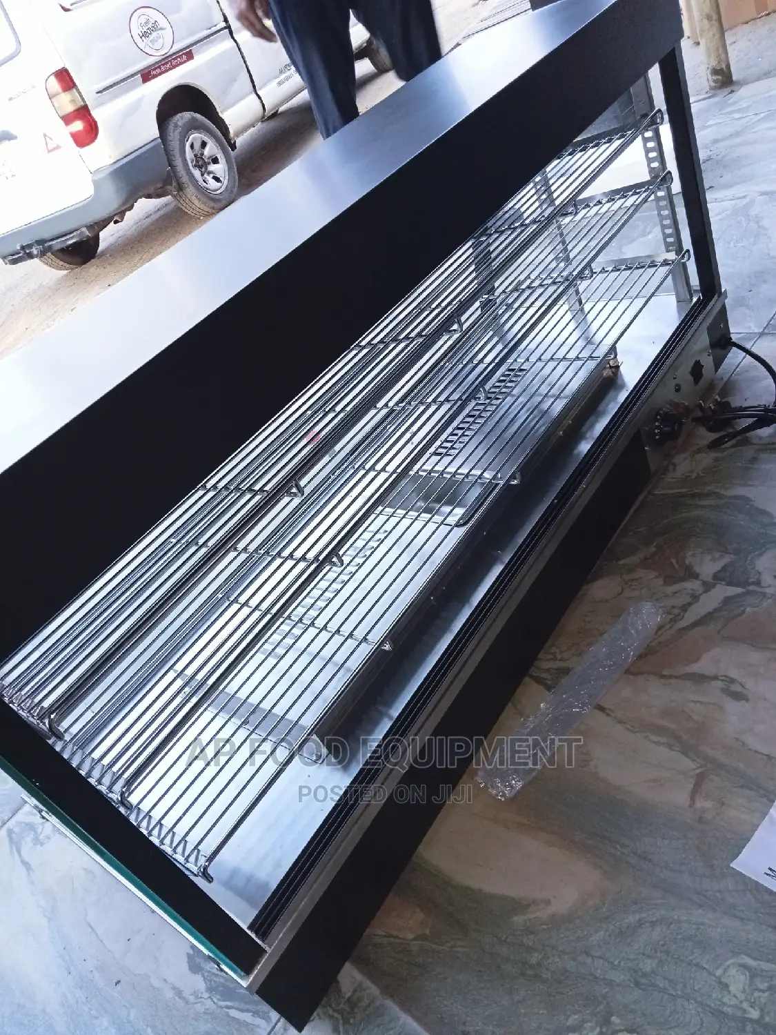 Black Snacks Display Warmer