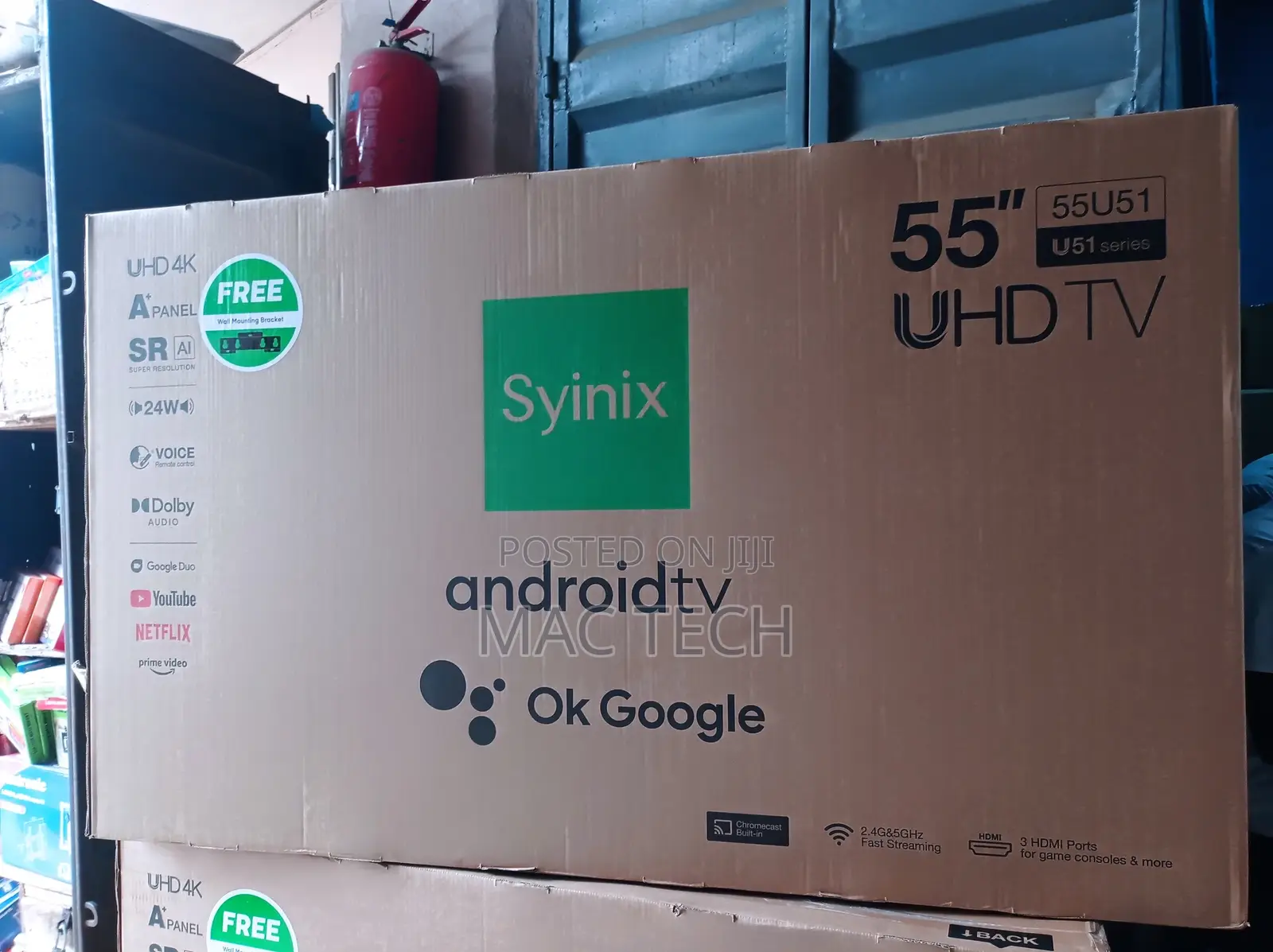 Syinix 55 Inches Android Tv.