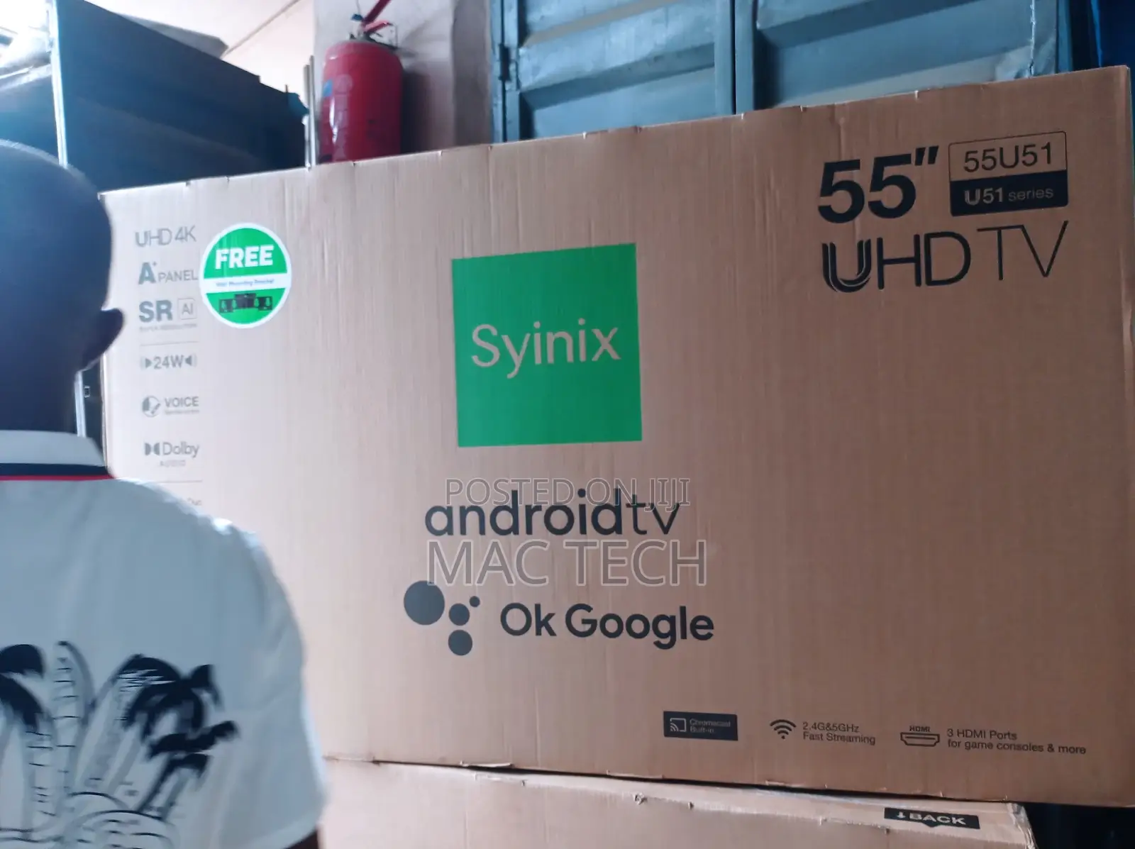 Syinix 55 Inches Android Tv, Google Voice Control