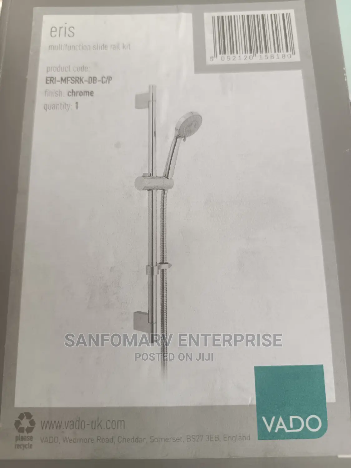 Vado Adjustable Shower Rail