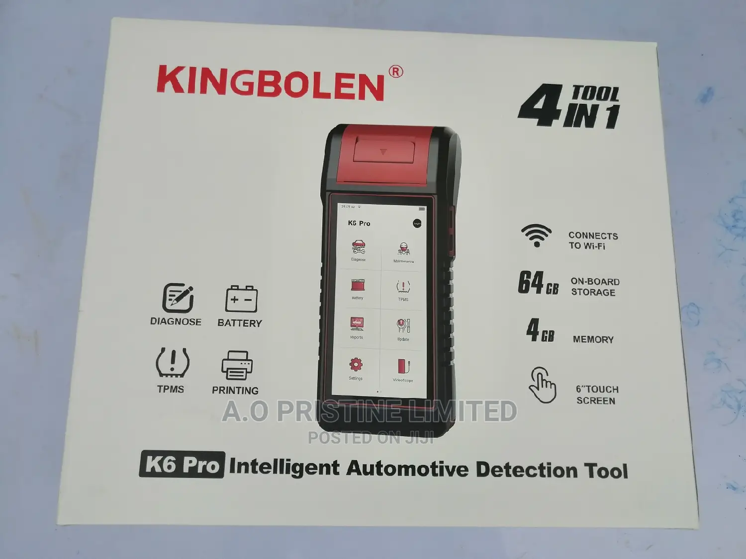 Kingbolen Pro All Car Diagnostic With Online Ecu Coding