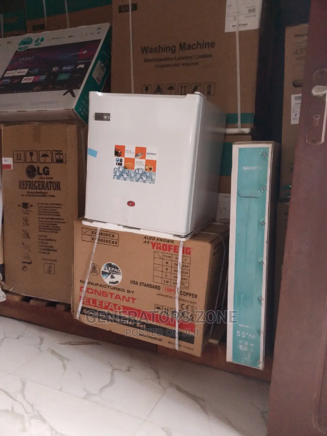 Brand New Skyrun Single Door Bedside BCD-55a Fridge/2shelves