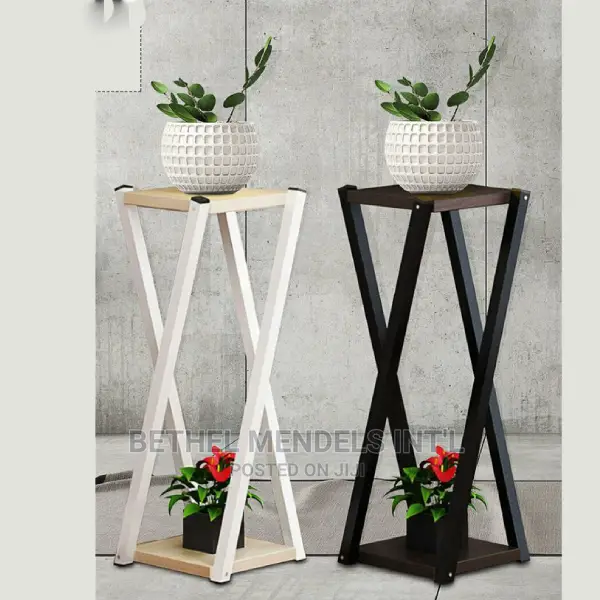 Double Seat Metal Flower Stand/Shelf/Racks for Sales
