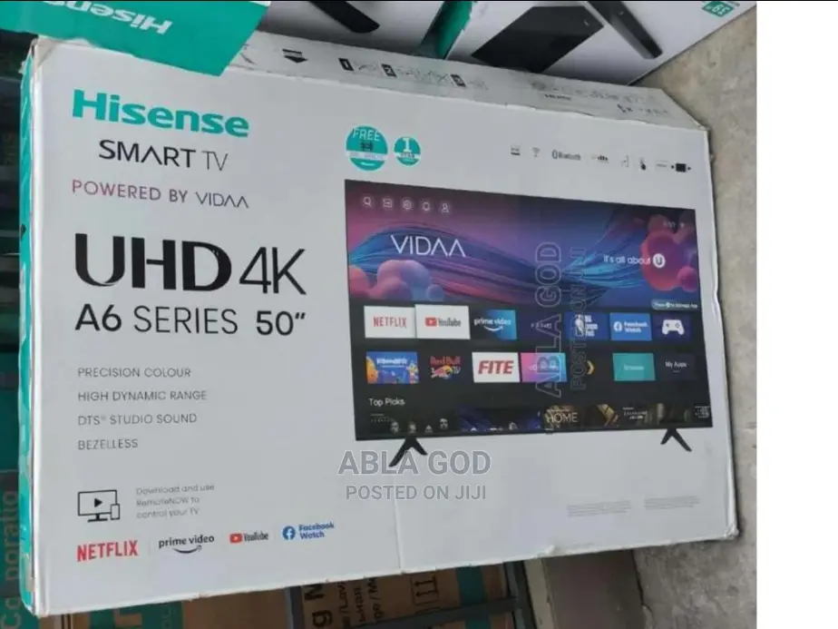 Hisense 50" Smart TV UHD A6 Series 50"
