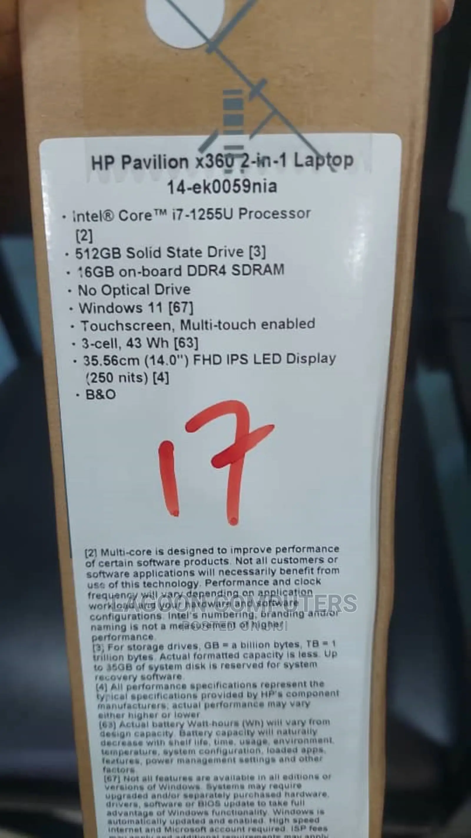 New Laptop HP Pavilion X360 14t 16GB Intel Core i7 SSD 512GB