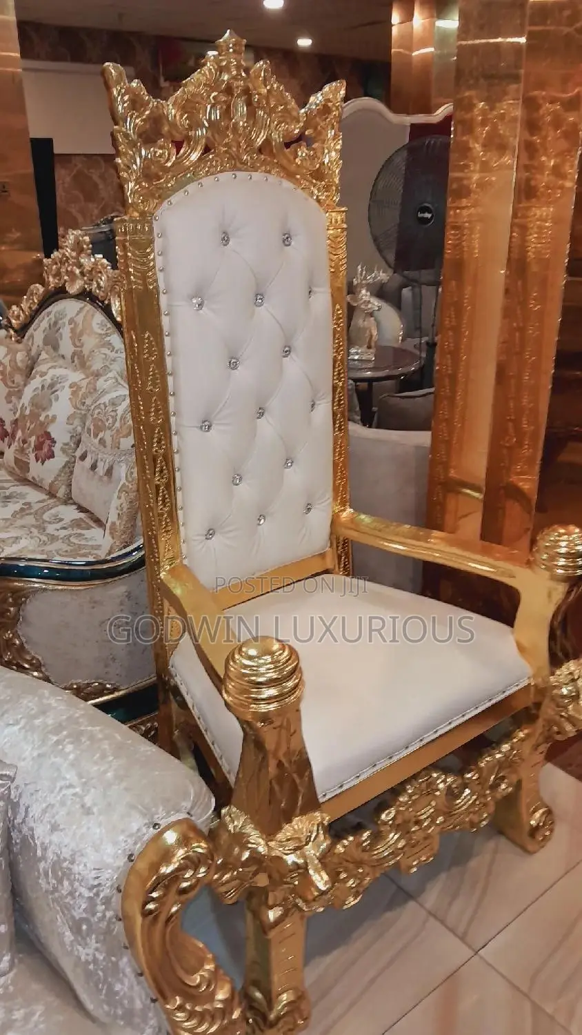 Gold Throne Chair