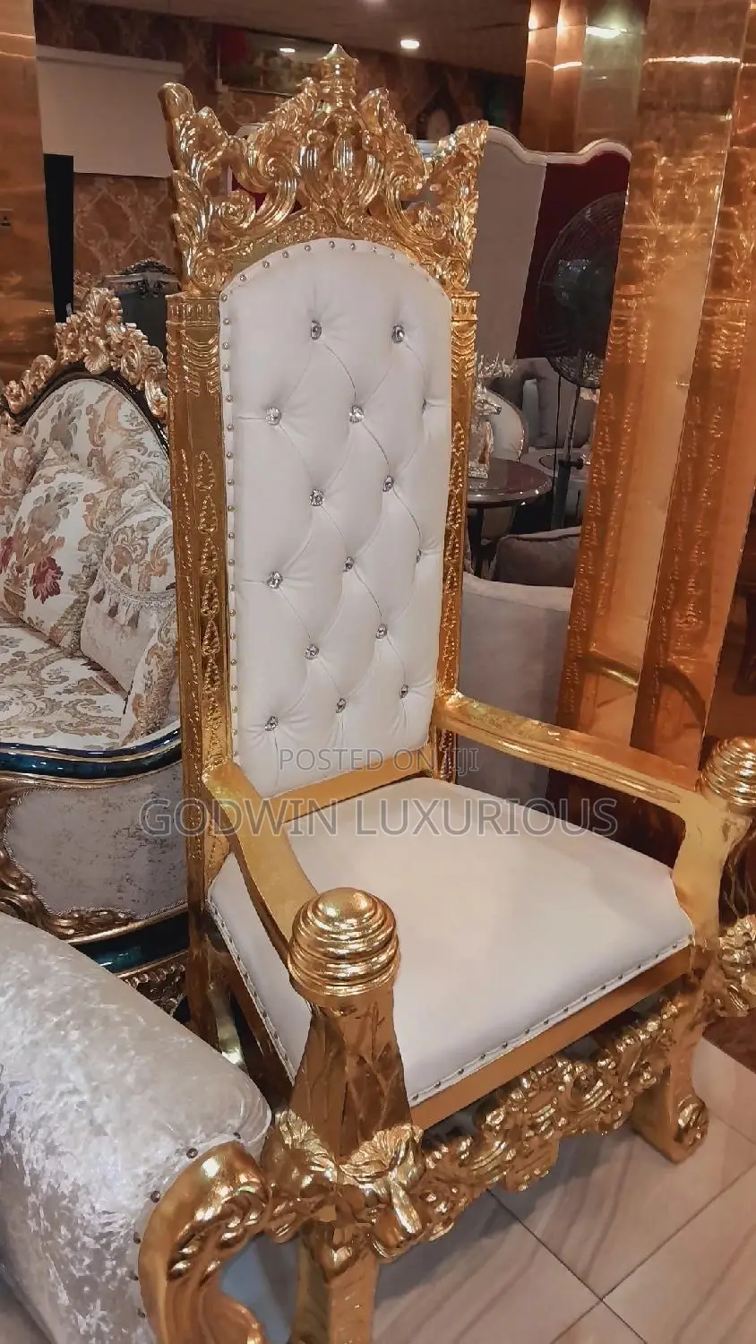 Gold Throne Chair