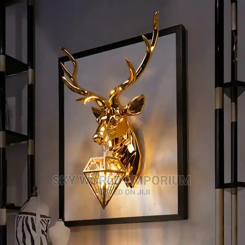 Nordic Antler Gold Buckhorn Wall Light