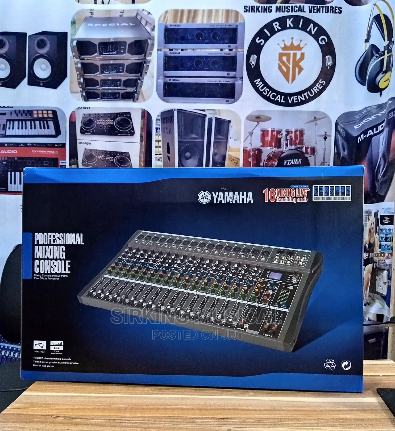 Yamaha CT-16OS, 16 Channels Mixer With Bluetooth and USB