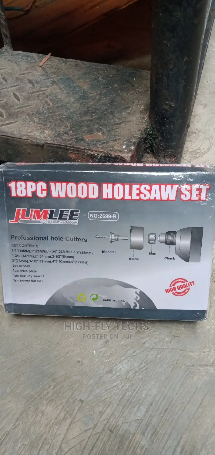 Jumlee 18pc Wood Holesaw Set