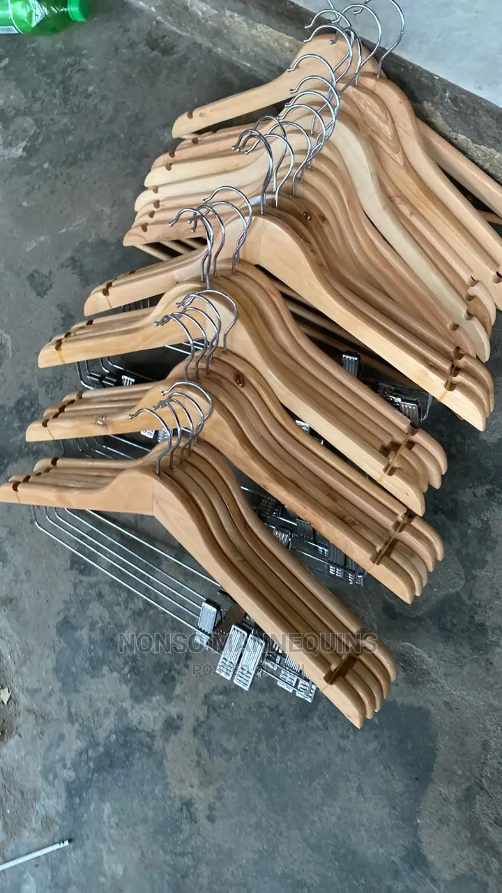Wooden Clips High Quality Two In One Hangers