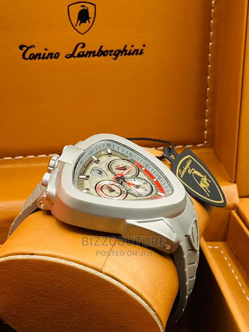 Original LAMBORGHINI Rubber Strap Watch Available in Store