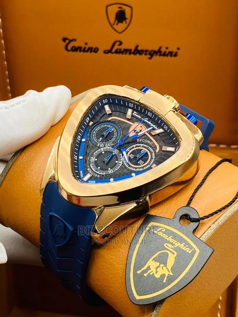 Original LAMBORGHINI Rubber Strap Watch Available in Store