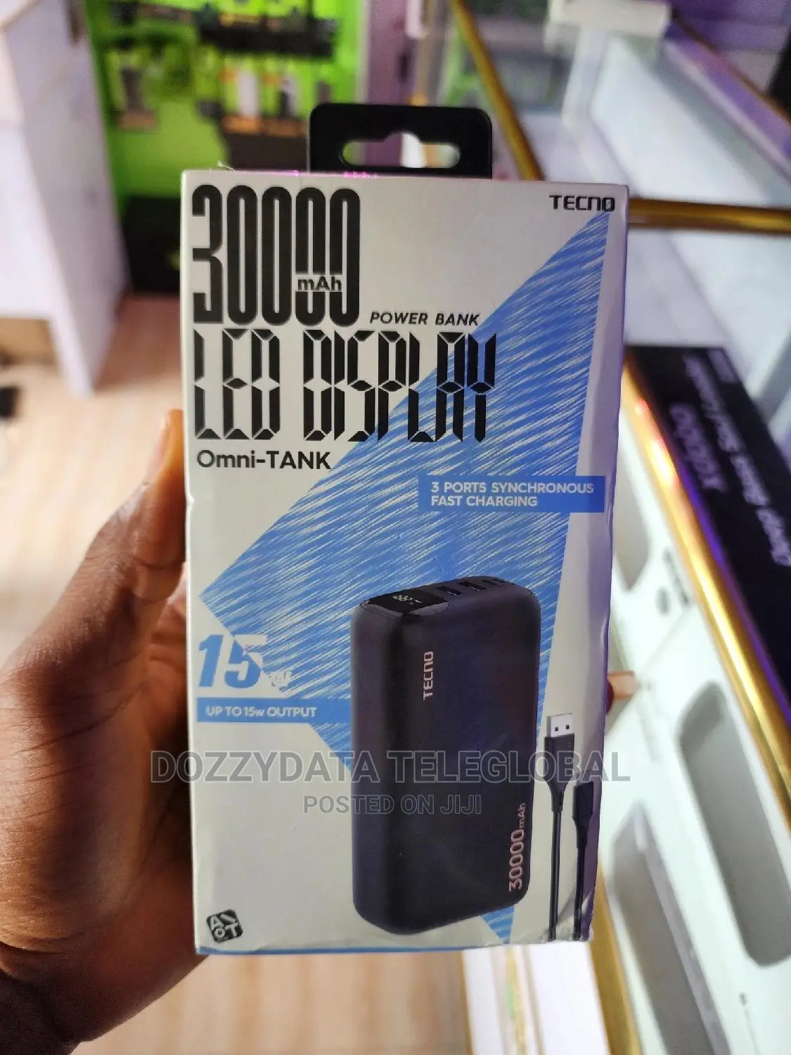 Tecno 30,000mah Led Display Powerbank (Omni-Tank)