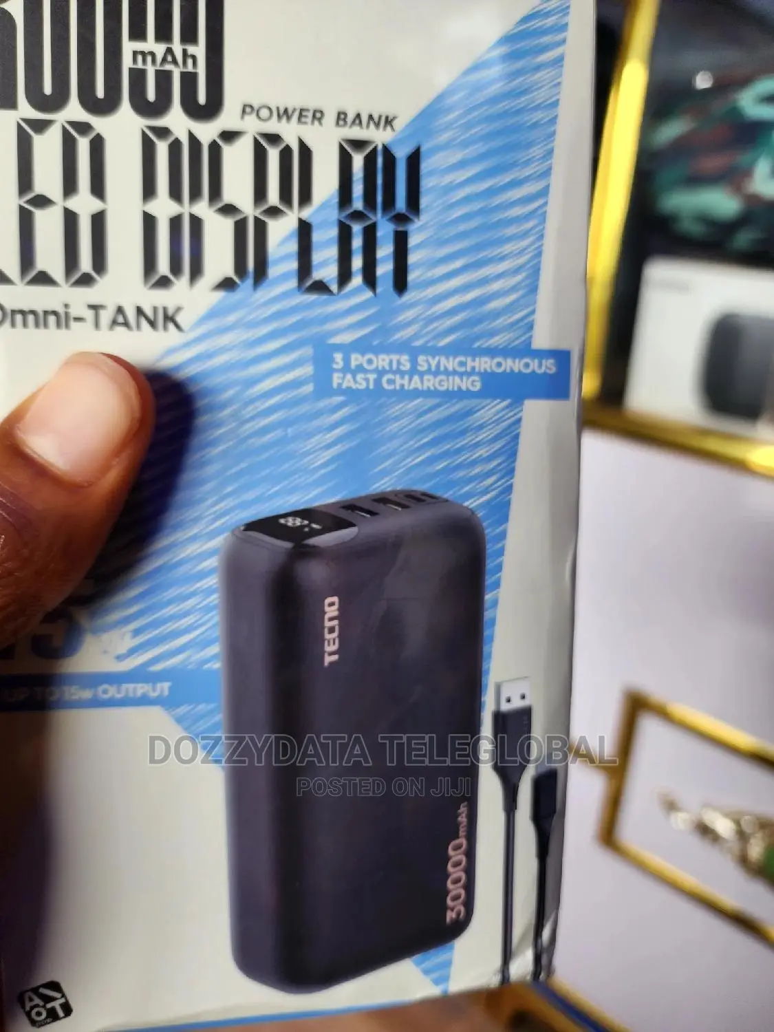 Tecno Genuine 30,000mah Powerbank (Omni-Tank) Led Display