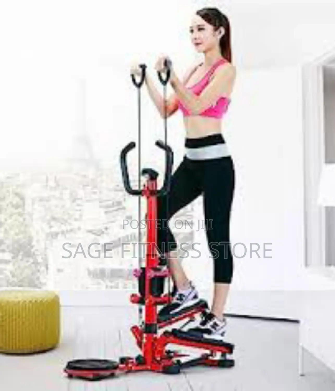 Standing Twist Stepper + Resistance Band + Twister