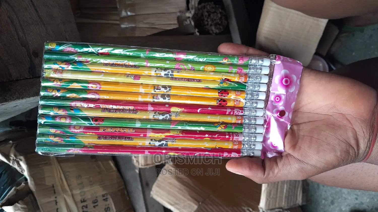 12pcs HB Pencils With Eraser