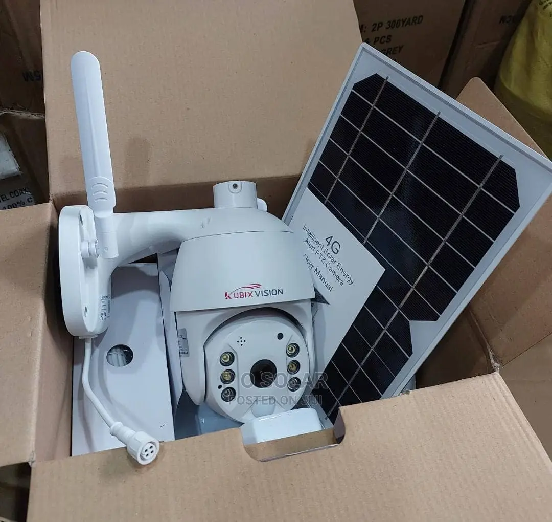 Intelligent Solar Energy Alart PTZ Camera White