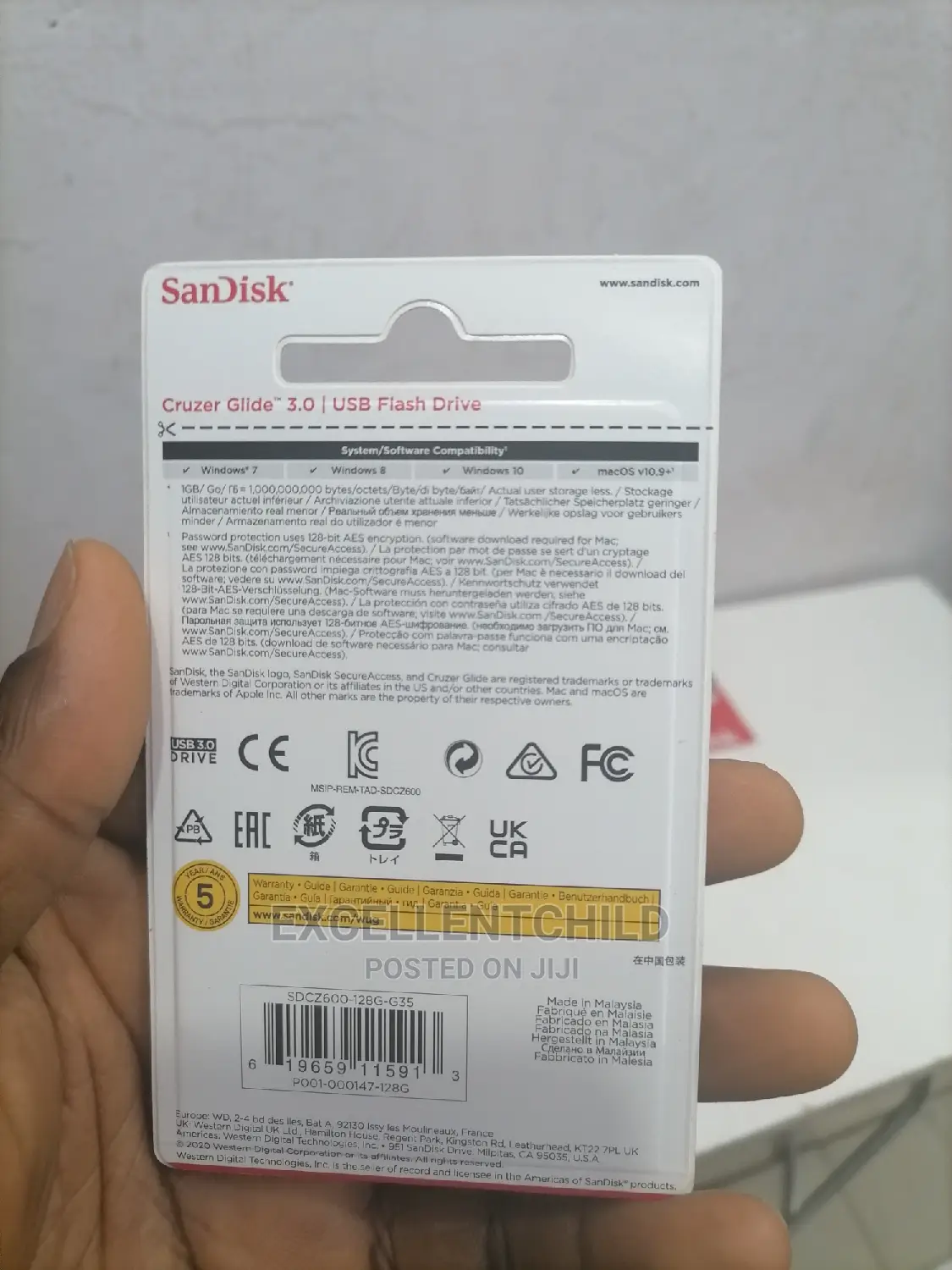 Sandisk 128gb Cruzer Blade 3.0 Flash Drive