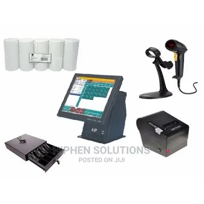 POS Kit C - 15” Touchscreen + Software + Receipt Printer + Scanner