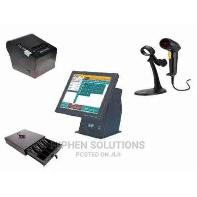 Hiphen POS Kit D - 15 Inch Touchscreen + Software