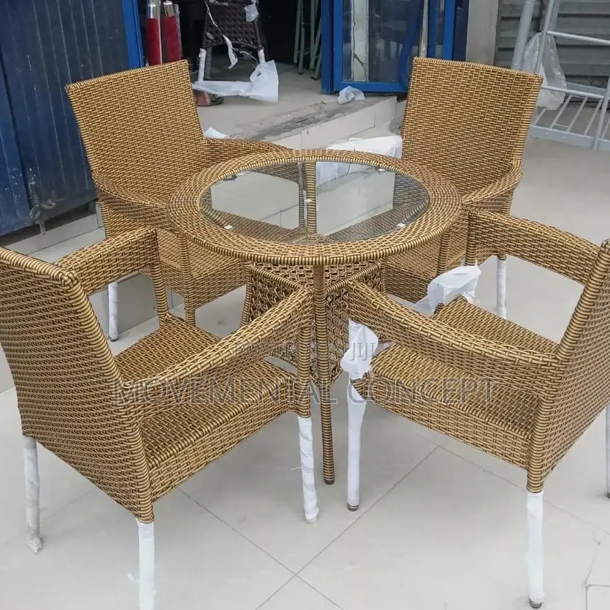 Outdoor Rattan Chairs and Table