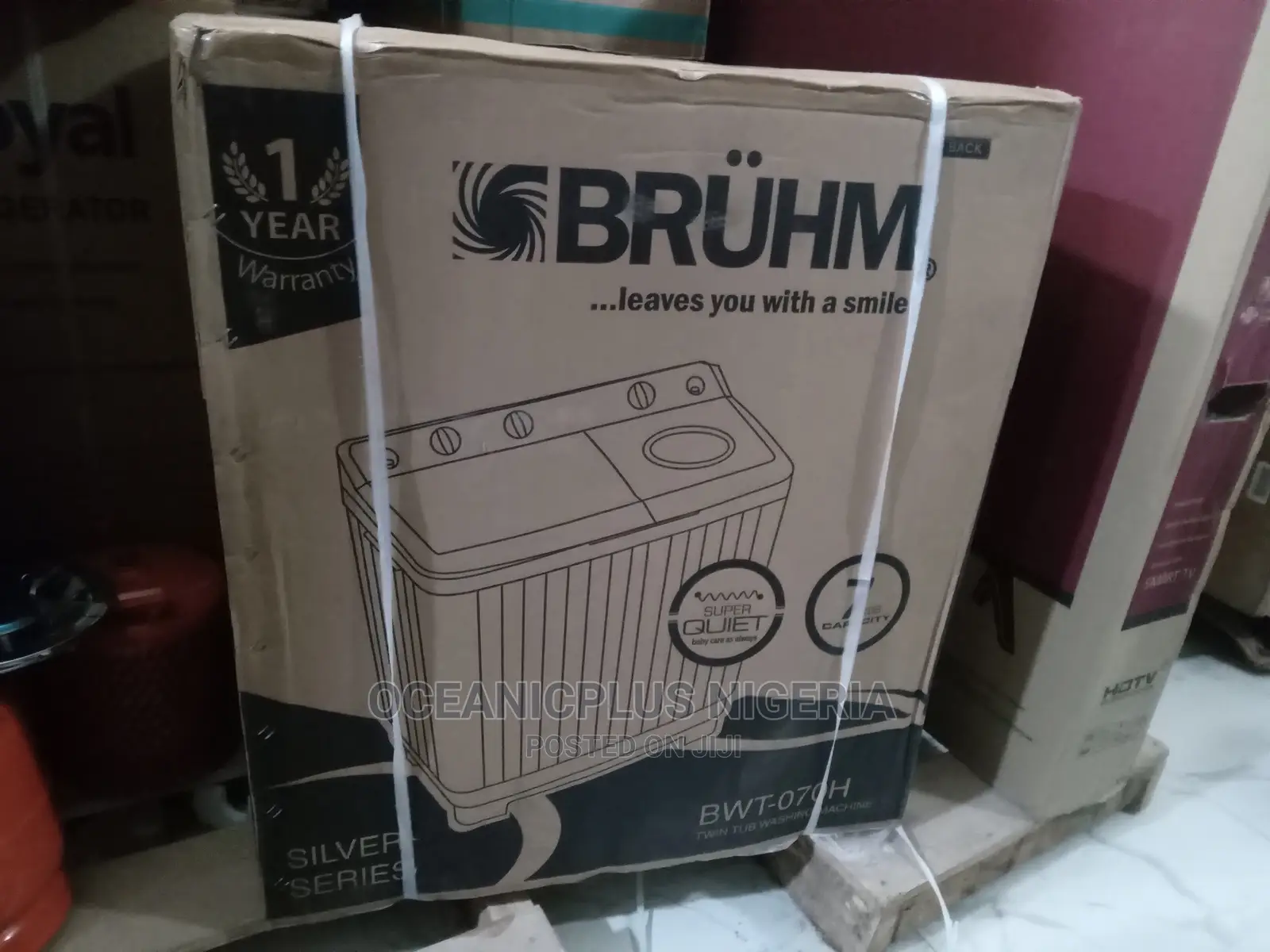 Bruhm 7kg Top Loader Washing Machine Twin Tub With Low Noise