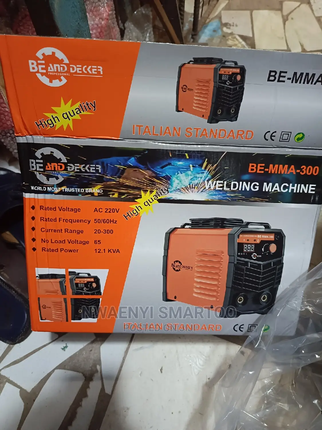 250amps Inverter Be and Decker Welding Machine
