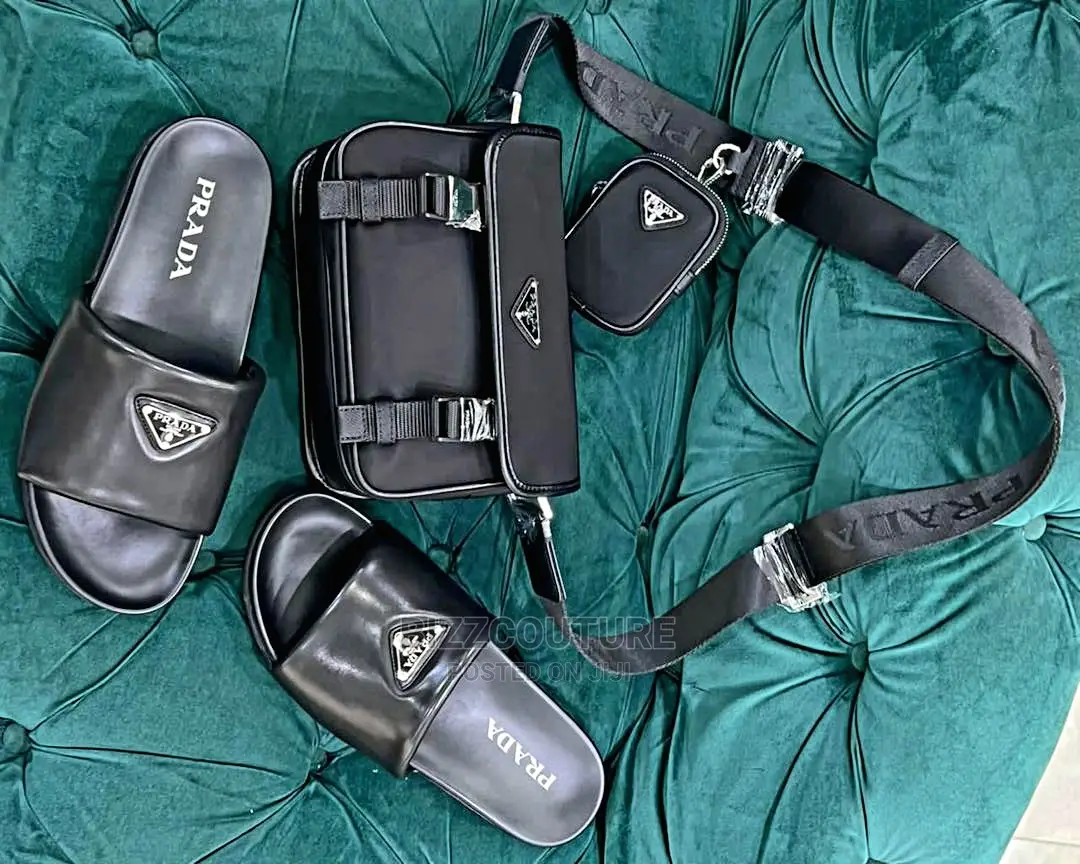 Original PRADA Leather Sandals Available in Store