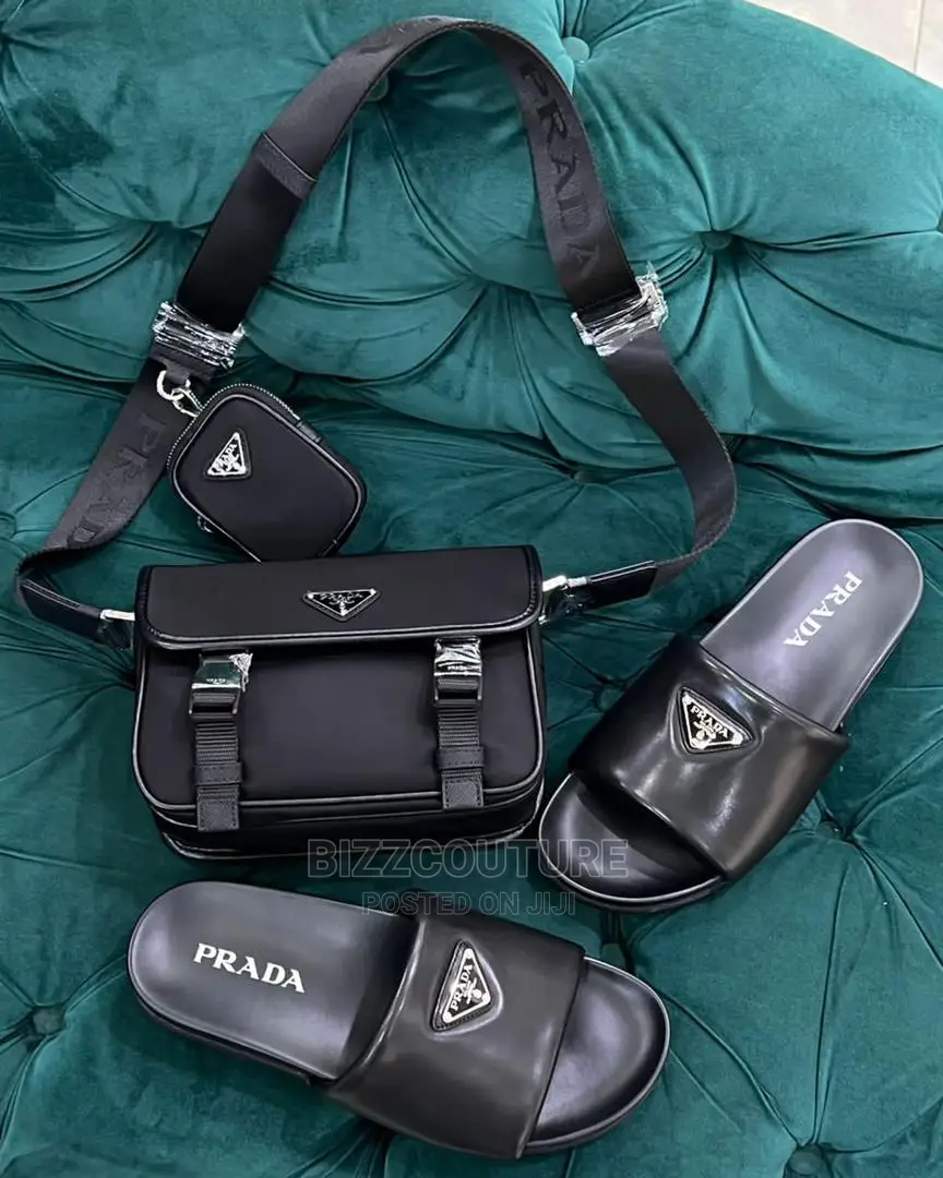 Original PRADA Leather Sandals Available in Store