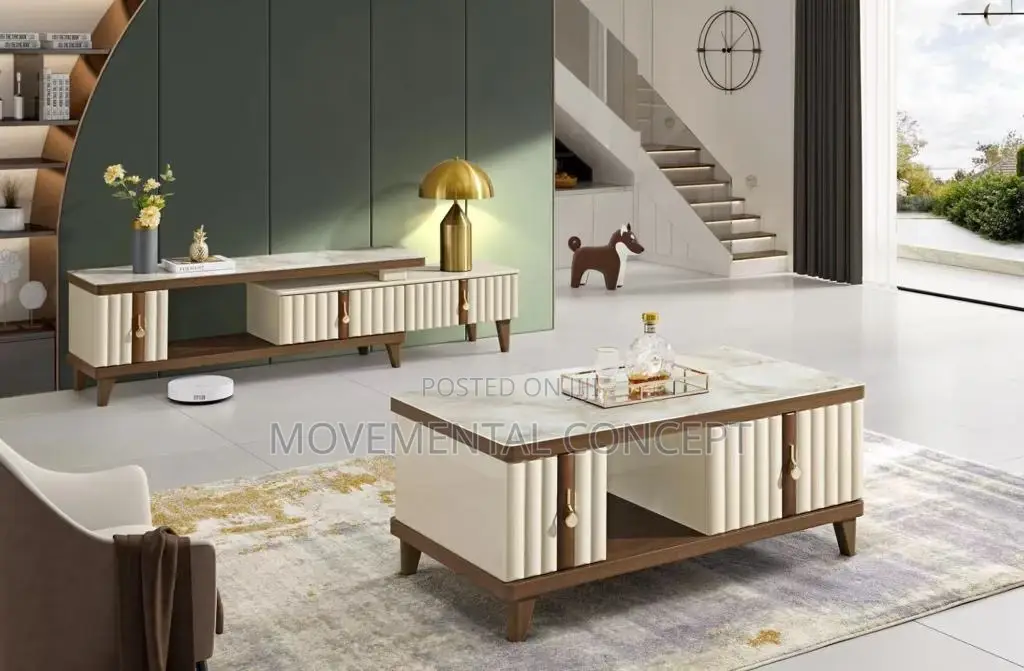 Marble Tv Stand and Marble Center Table