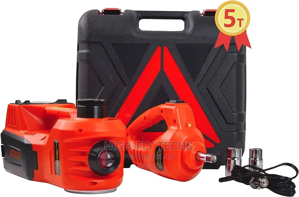Automatic Car Jack Electric Wrench - 5 In 1 12v
