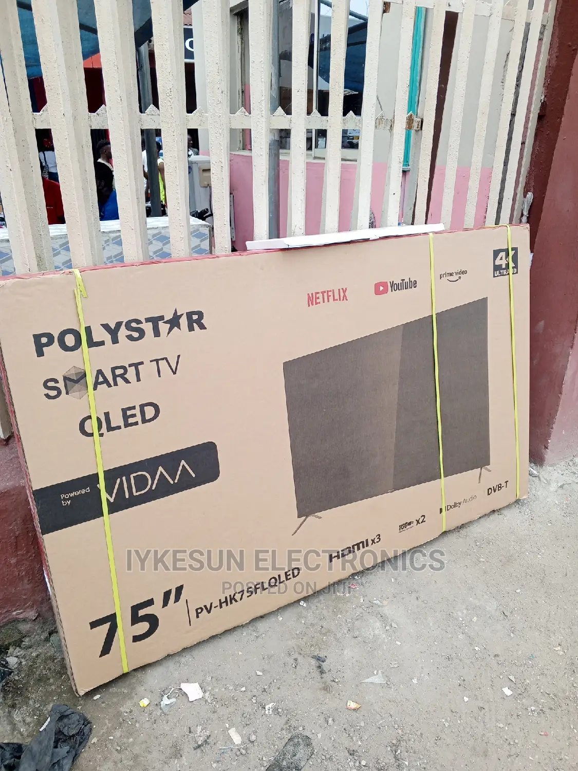 Original Polystar 2023 Model 75" TV QLED 4KUHD Smart Netflix