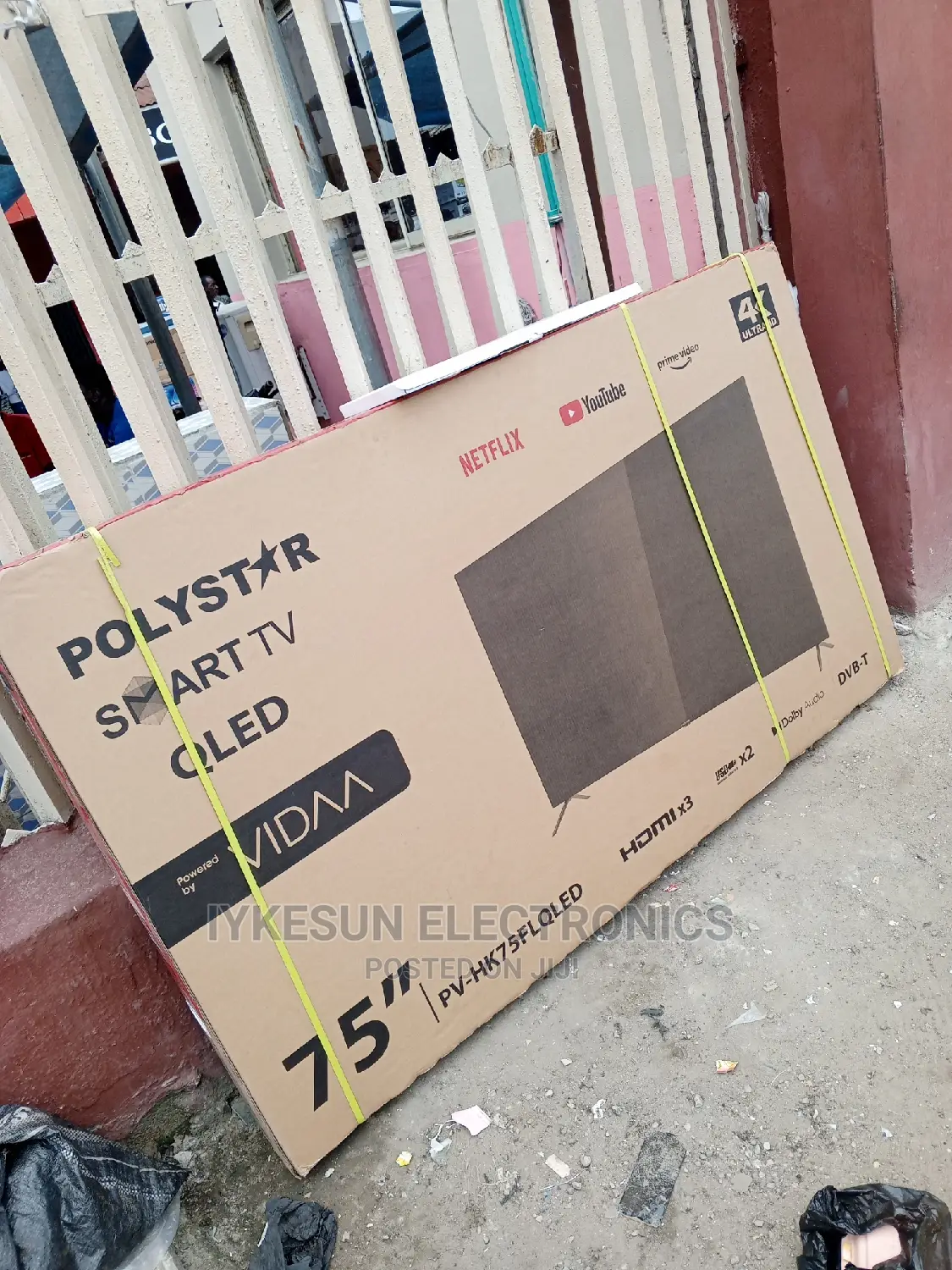 Original Polystar 2023 Model 75" TV QLED 4KUHD Smart Netflix