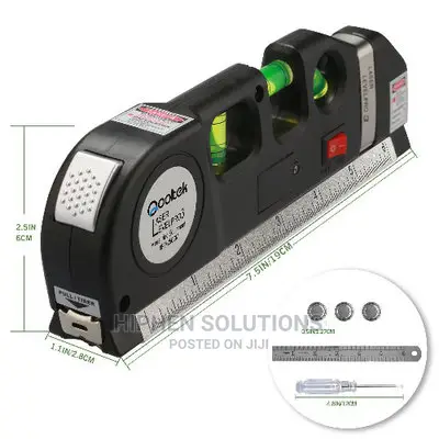 Hiphen Solutions Multipurpose Laser Level Laser Measure Line 8ft