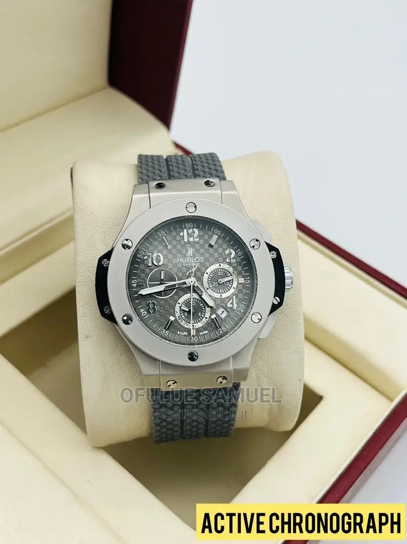 Rubber Strap Hublot Wristwatch