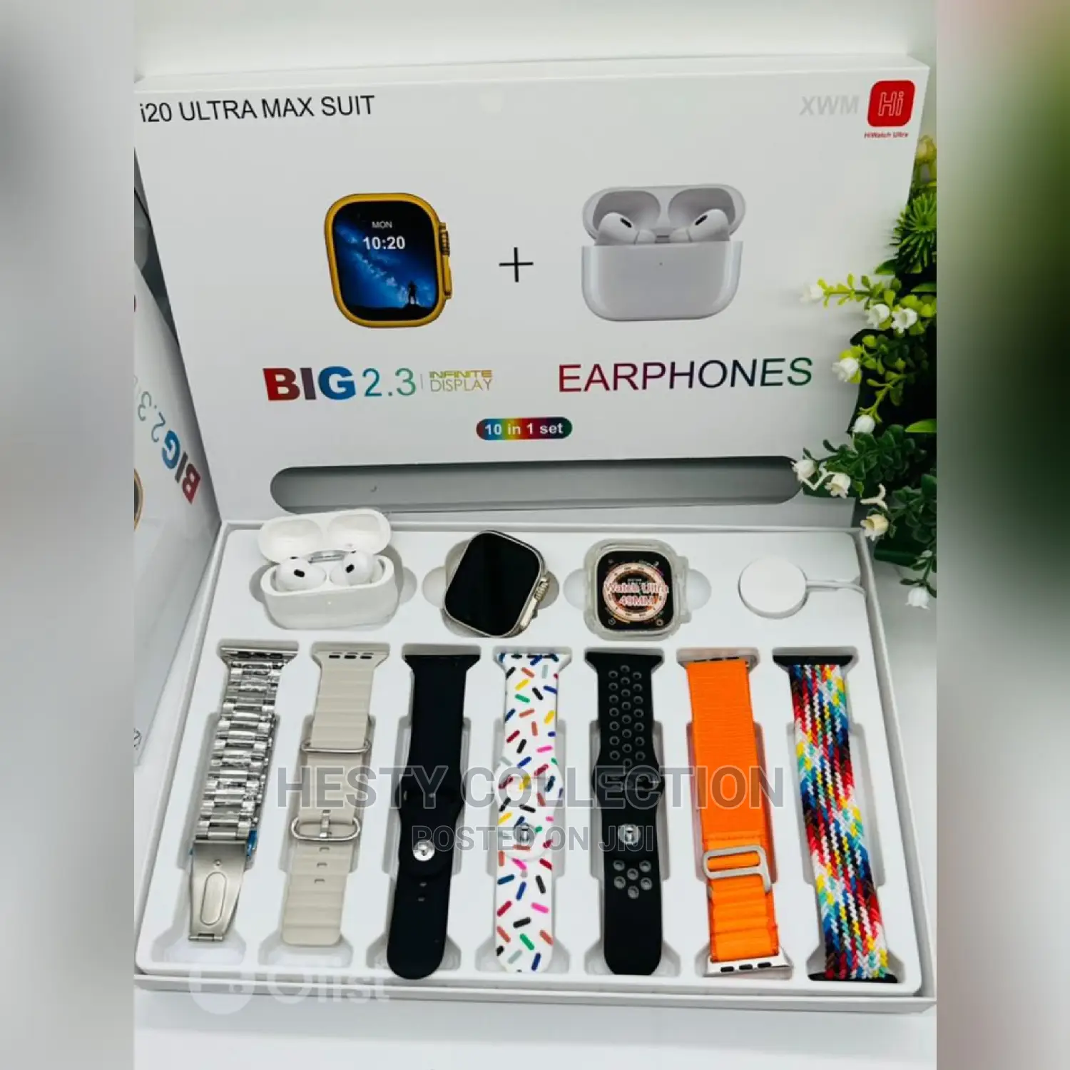 I20 Ultra Max Suit Smart Watch 7 Straps With Airpod Pro 2