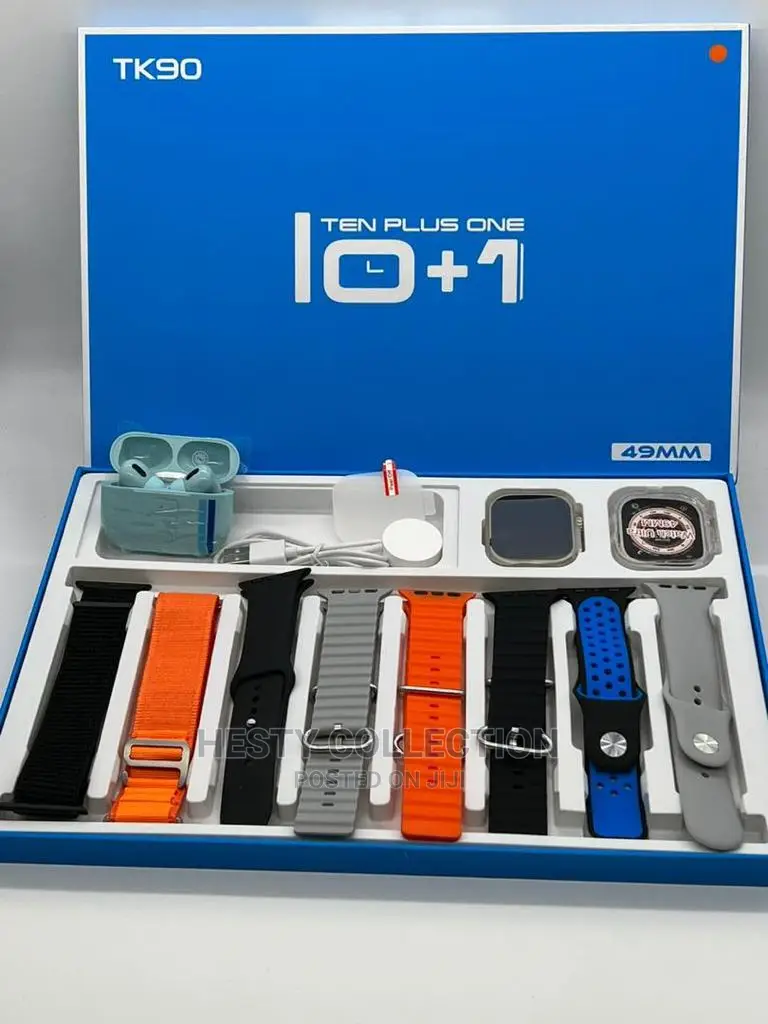 8 Strap Smartwatch and Airpods Series 8