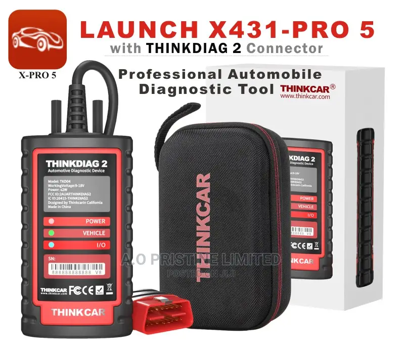 Launch Pro 5 Car Scanner With Thinkdiag 2 Connector